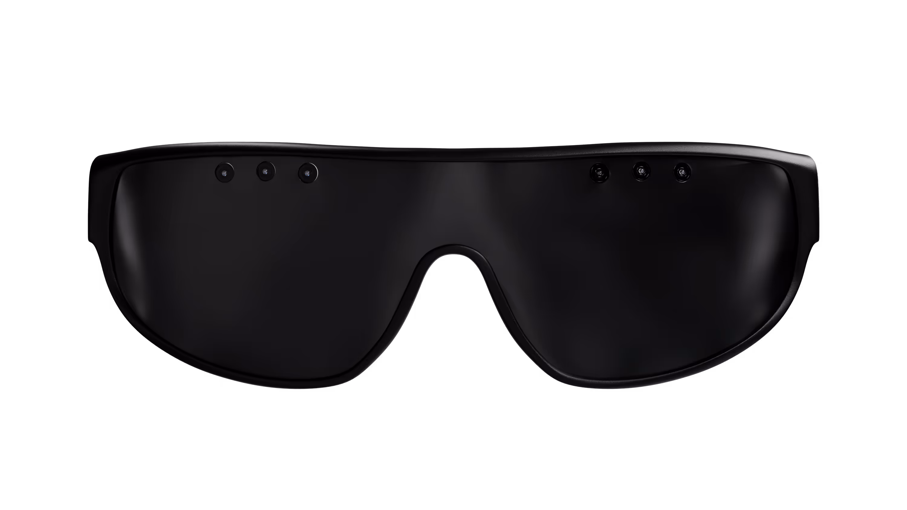 Mixverse black smart glasses with multiple small cameras embedded on the top front frame.