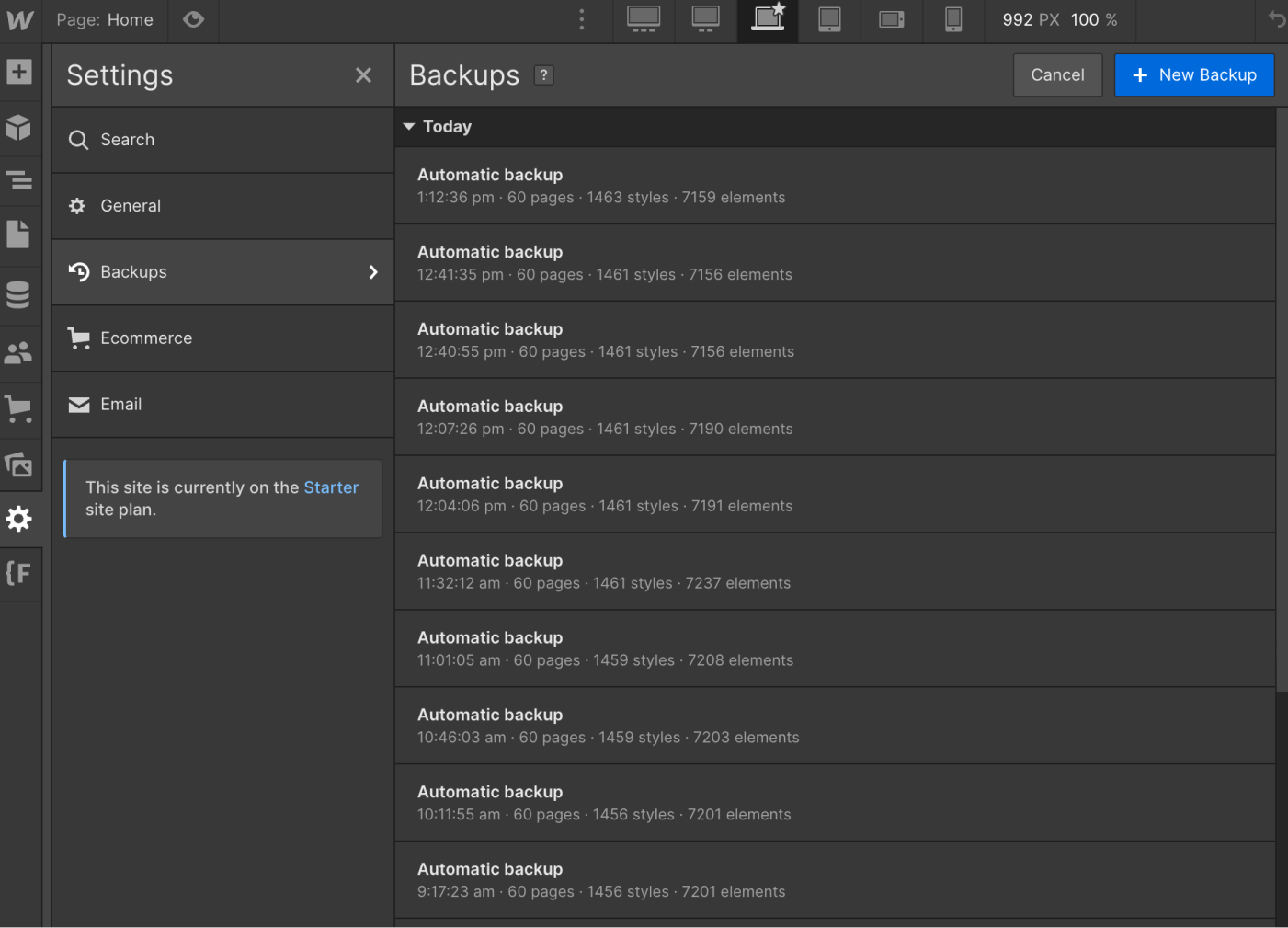Backups - Meetups X Webflow Template