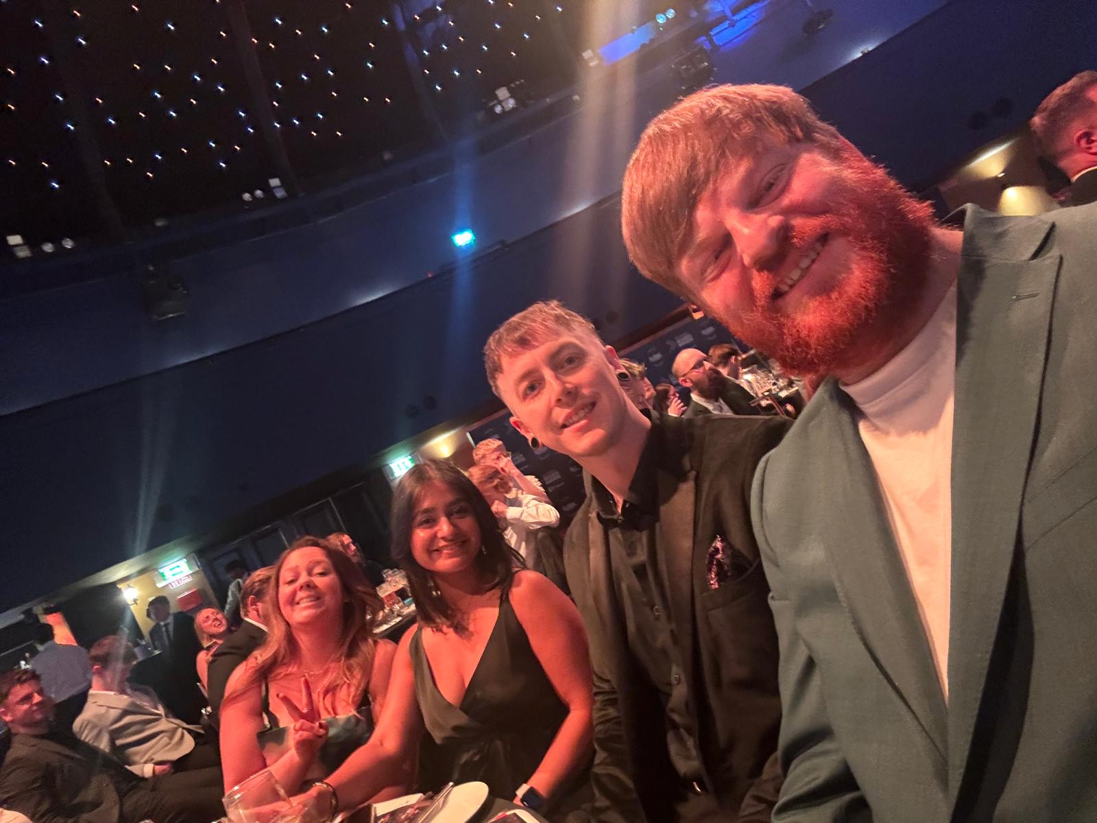 Deviation pose at the Global Search Awards Ceremony.