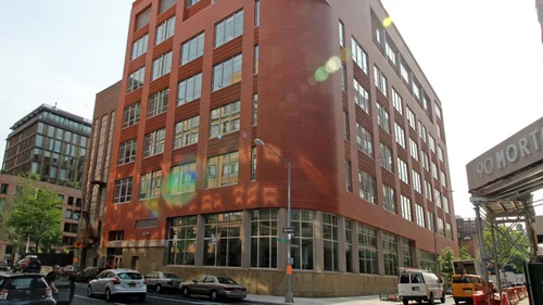 M.S. 297 school building exterior at 75 Morton Street