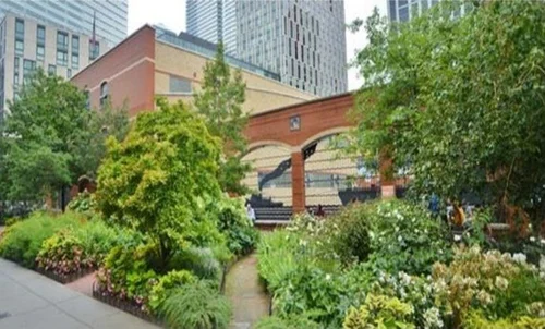 Green rooftop garden at P.S. 234 Independence School
