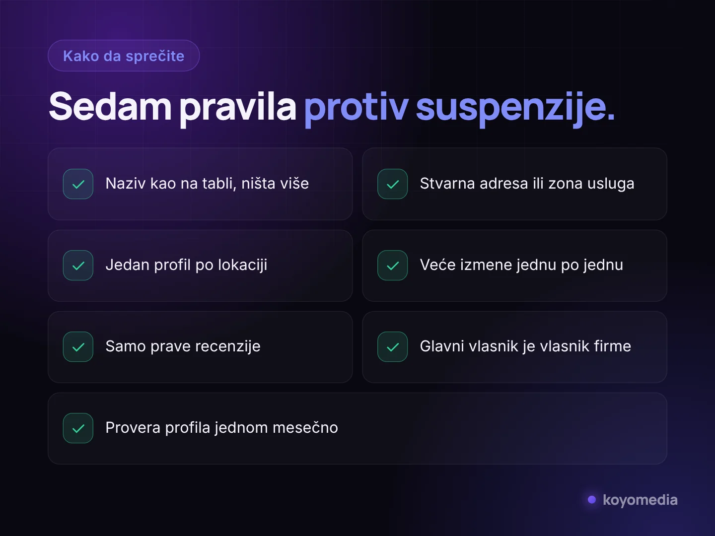 Sedam pravila koja sprečavaju suspenziju Google profila