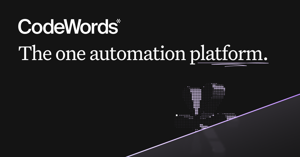 CodeWords | The one automation platform to build and run your business
