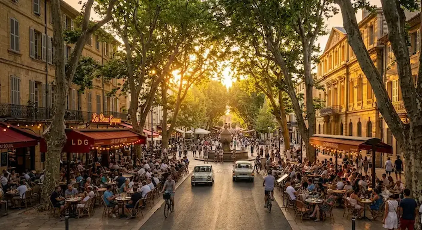 Terrasse pour télétravailler dans le centre historique d Aix en Provence