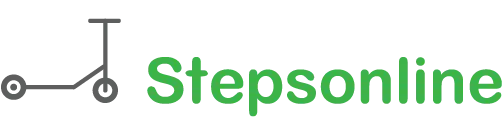 StepsOnline company logo featuring stylized gray and green text.