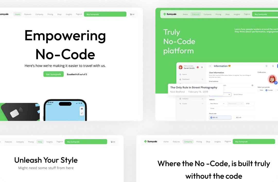 App Webflow Template -
Sunnyvale - Created by Wedoflow.com and Azwedo.com