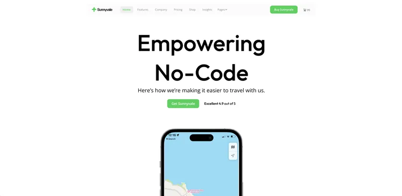 App Webflow Template -
Sunnyvale - Created by Wedoflow.com and Azwedo.com