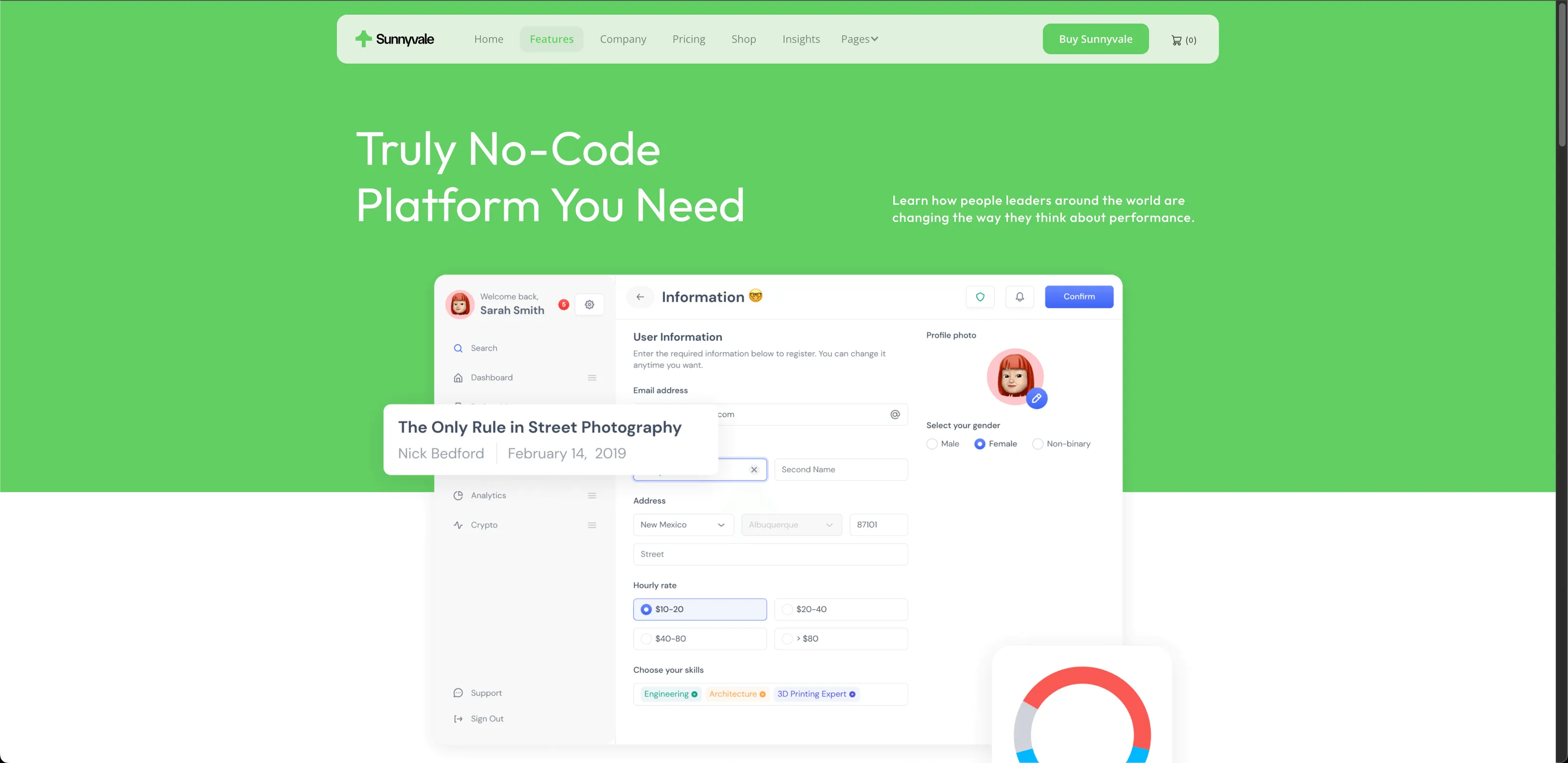 App Webflow Template -
Sunnyvale - Created by Wedoflow.com and Azwedo.com