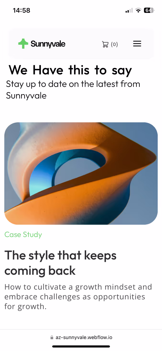 App Webflow Template -
Sunnyvale - Created by Wedoflow.com and Azwedo.com