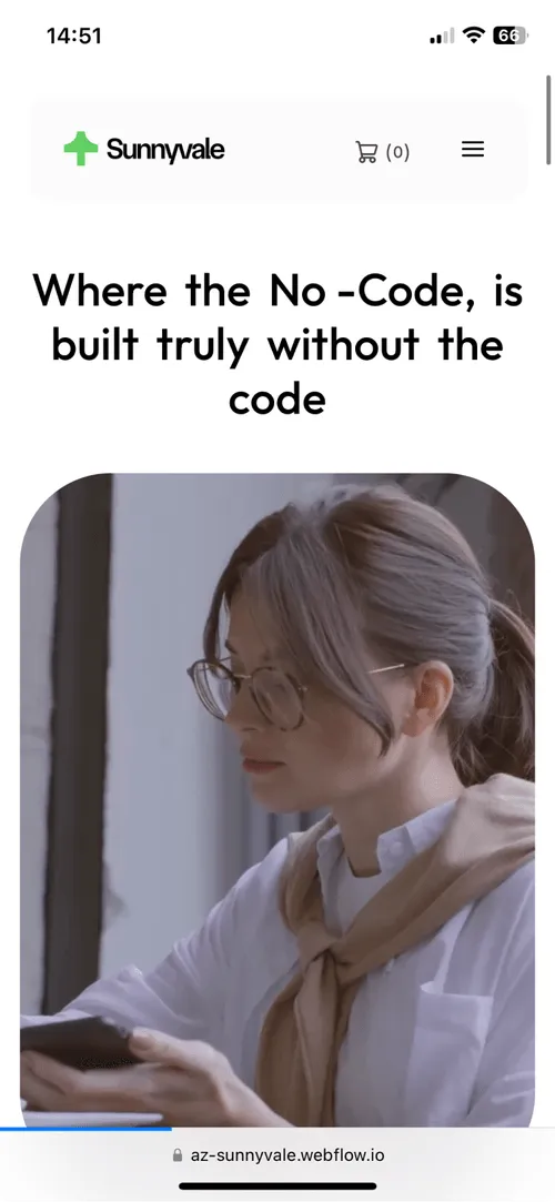 App Webflow Template -
Sunnyvale - Created by Wedoflow.com and Azwedo.com