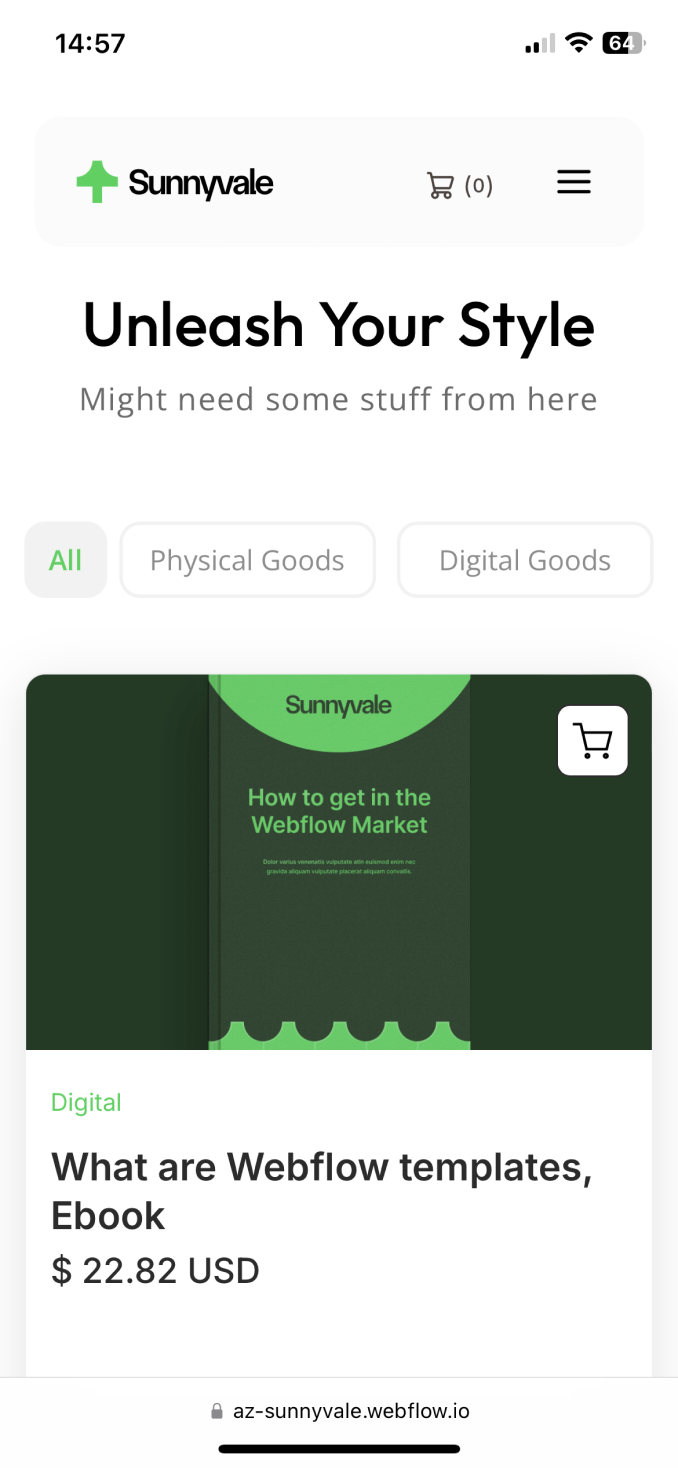 App Webflow Template -
Sunnyvale - Created by Wedoflow.com and Azwedo.com