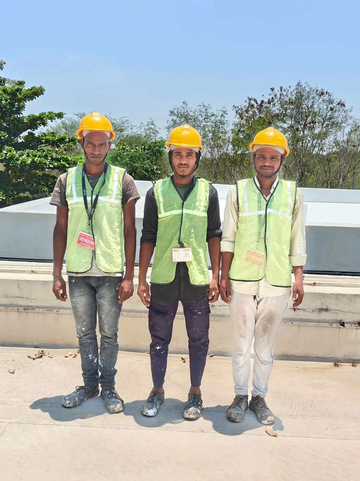 Waterproofing Team On Site