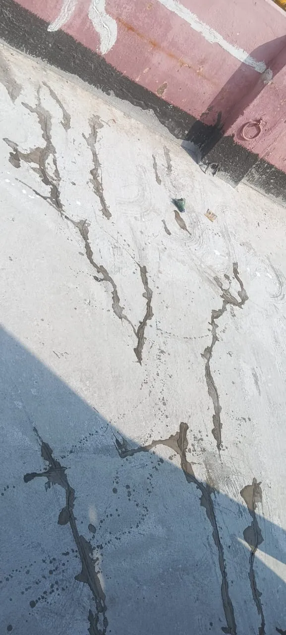 Terrace Crack Grouting Treatment