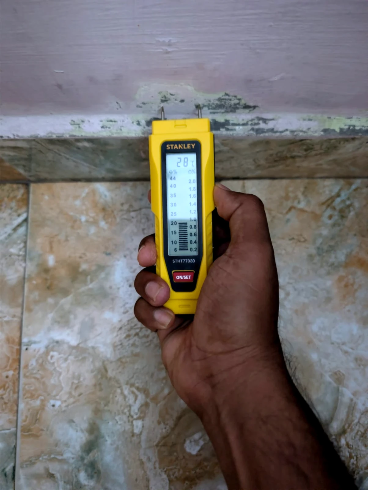 Waterproofing membrane delamination failure