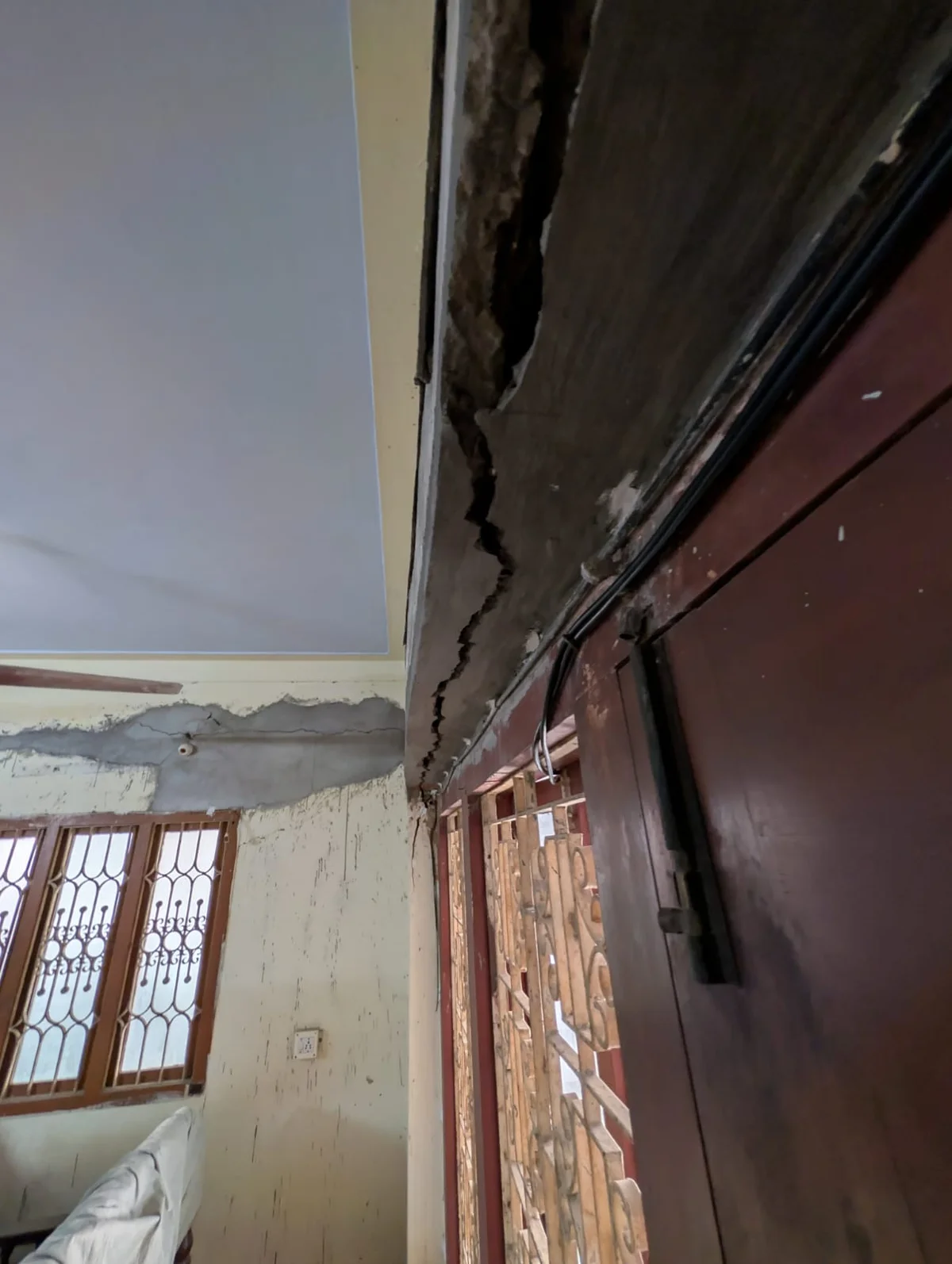 Structural damage inspection Anna Nagar beam spalling
