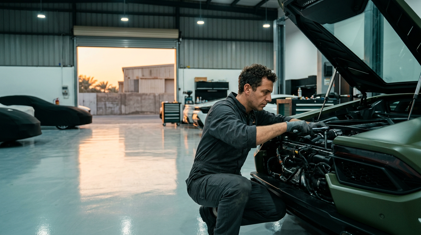Lamborghini service and repair at JAD Garage Dubai