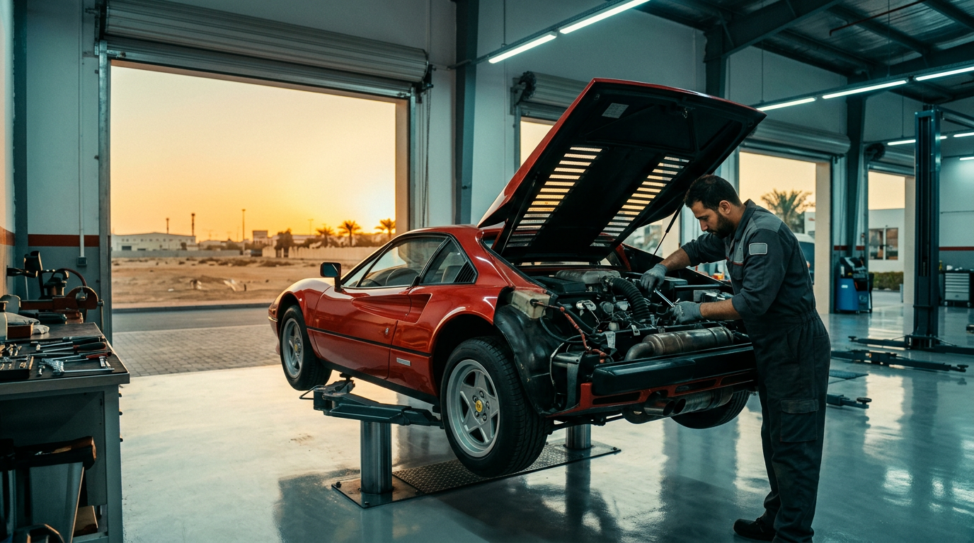 Ferrari service and repair at JAD Garage Dubai