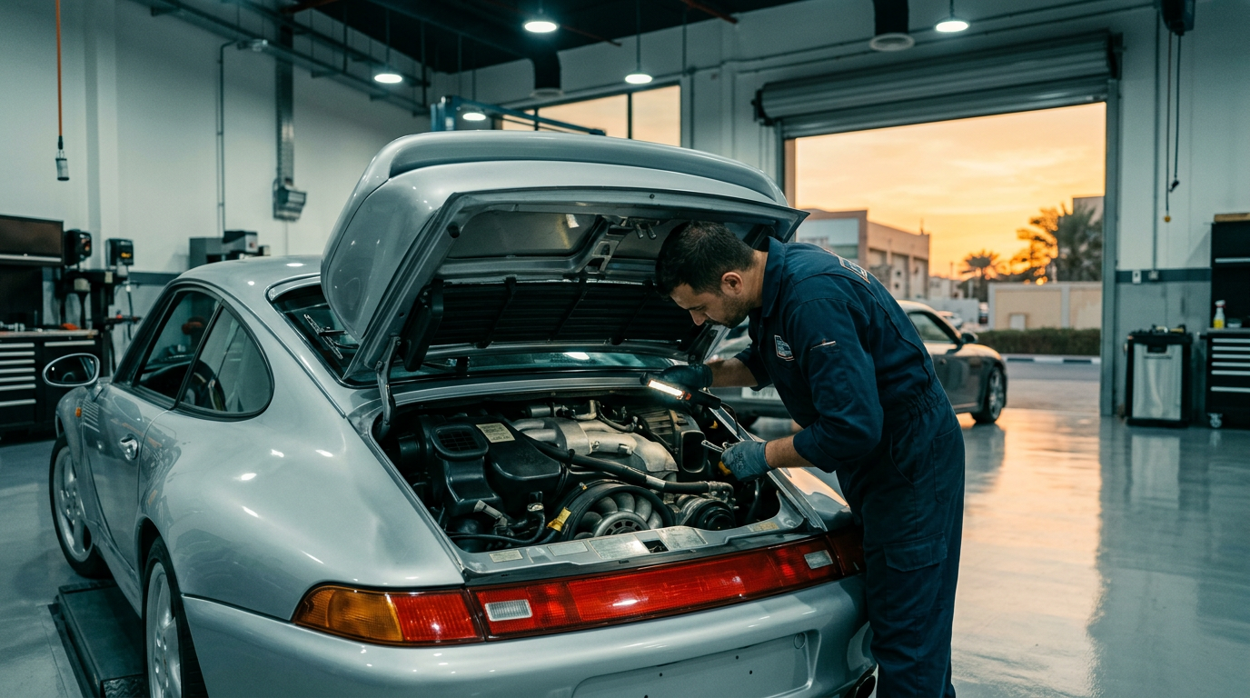 Porsche service and repair at JAD Garage Dubai