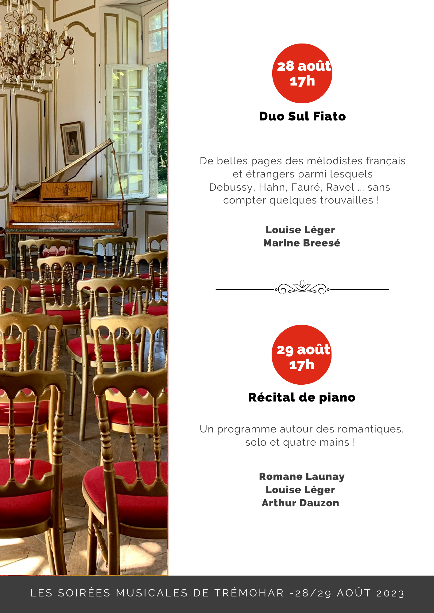 Soirées musicales de Trémohar, édition 2023