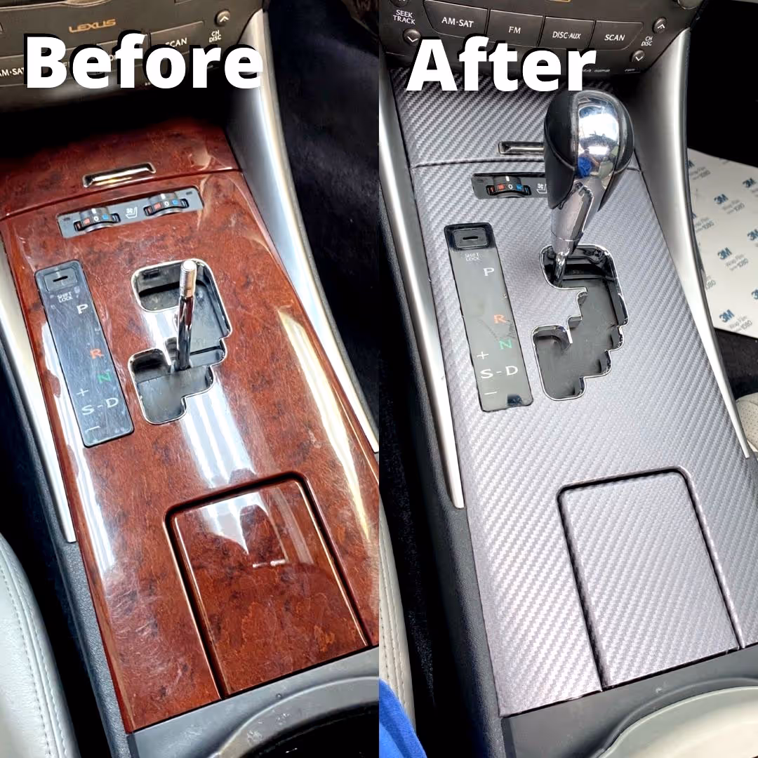 Before and after of an upgraded clutch.