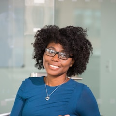 A smiling colleague