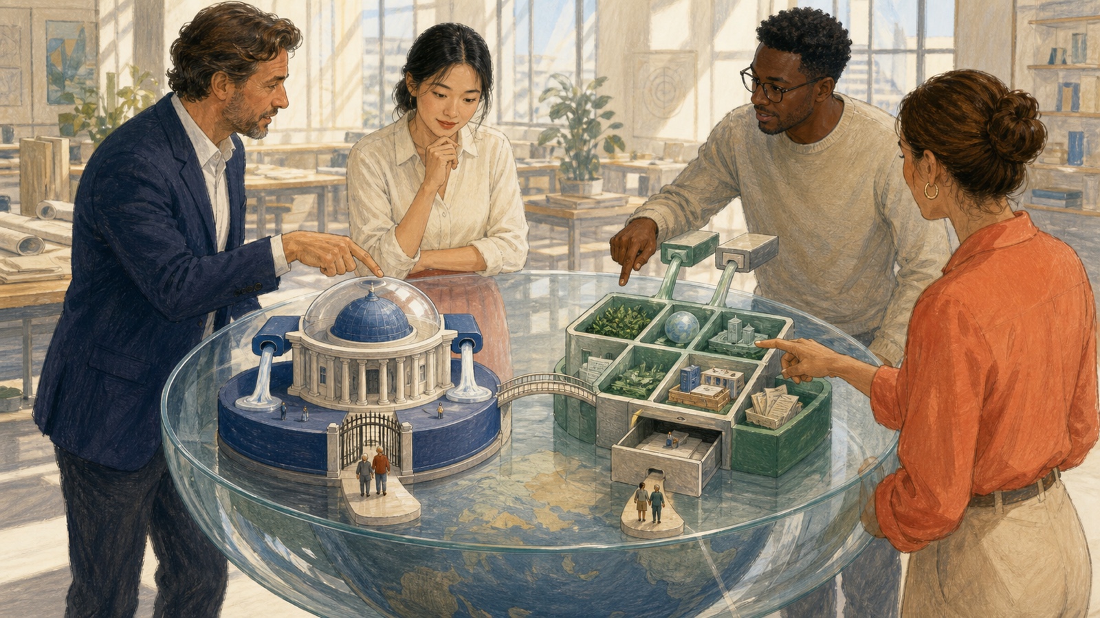 Comparison of international pension plan and international savings plan structures for global employees