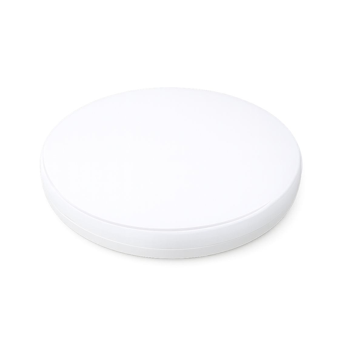 Surface-mounted ceiling luminaires providing uniform ambient illumination without recessing requirements constraints.