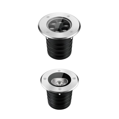 ROMA PRO inground LED uplight with stainless steel trim