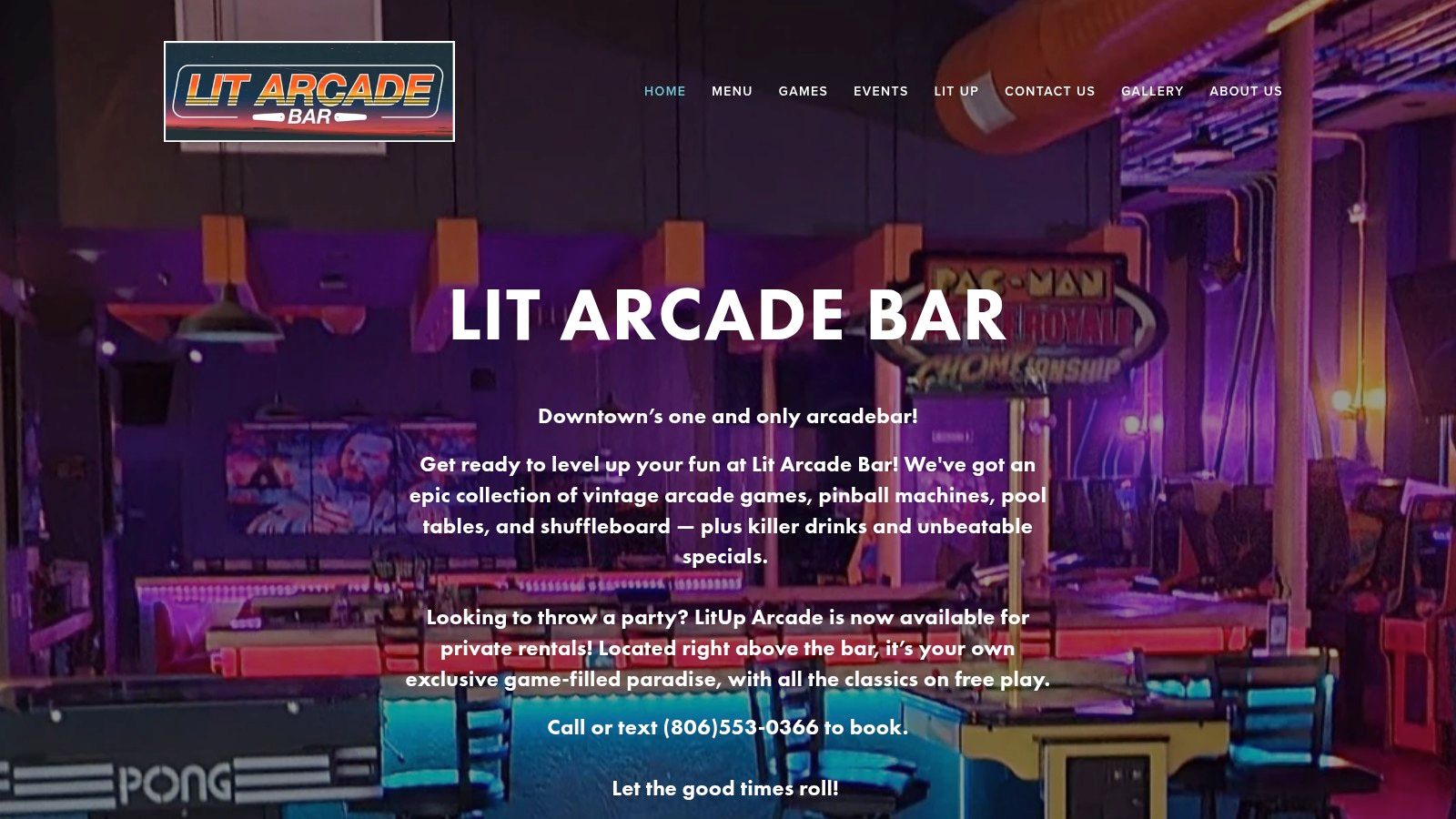 LIT Arcade Bar