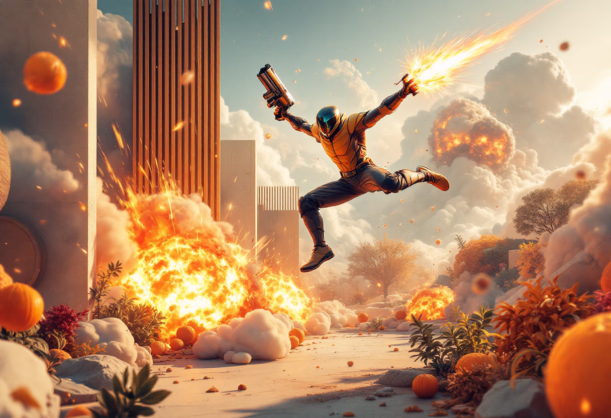 [digital project] image of action scenes (game development company)