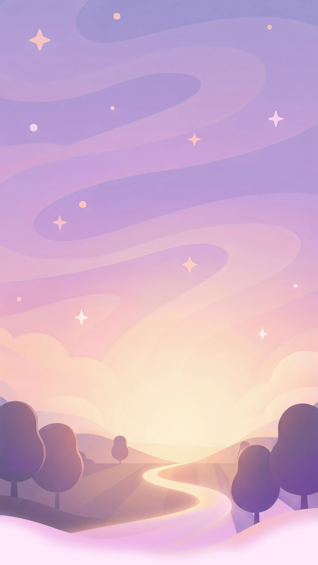 Peaceful illustrated landscape representing calm, clarity, and personal growth