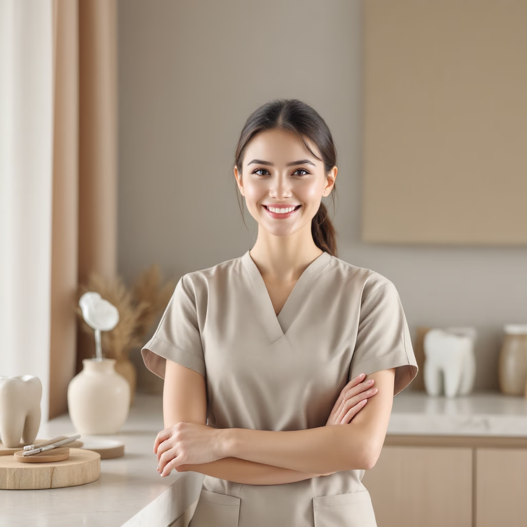 [team] image of team member (for a dental office)