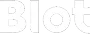Logo du texte « Blot » en lettres majuscules blanches sur fond clair.