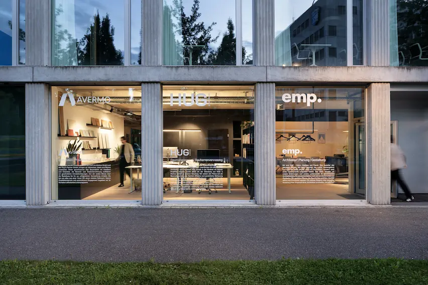 Aussenansicht des Büros in Aarau