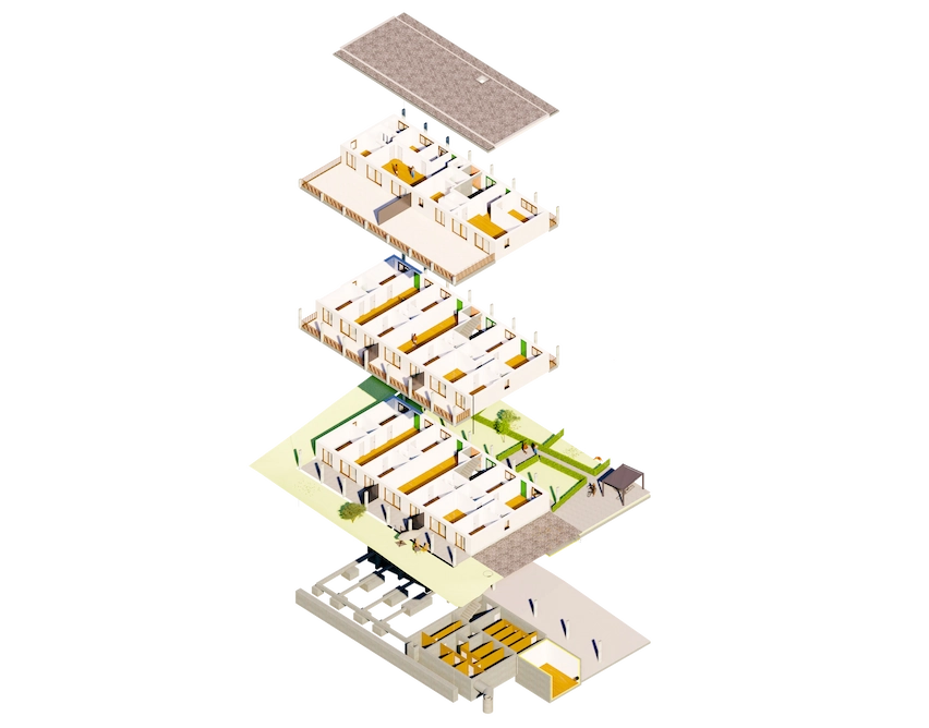 Computervisualisierung mehrerer Stockwerke