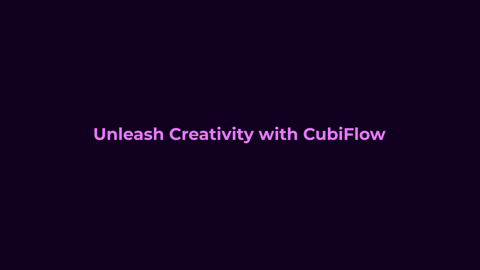 Unleash Creativity with CubiFlow Innovative Tools