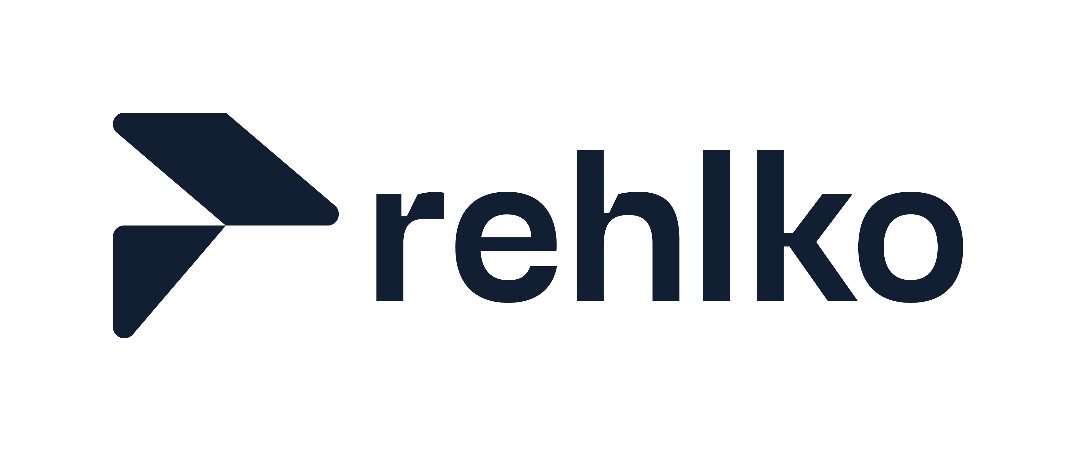 Logo de la société Rehlko avec le symbole géométrique à gauche du nom.