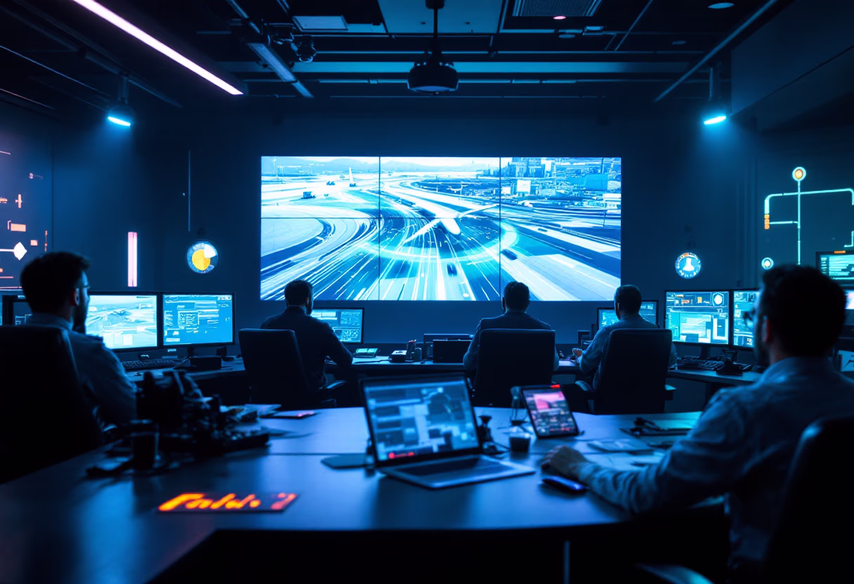 image of a traffic control center (for a mobility and transportation)