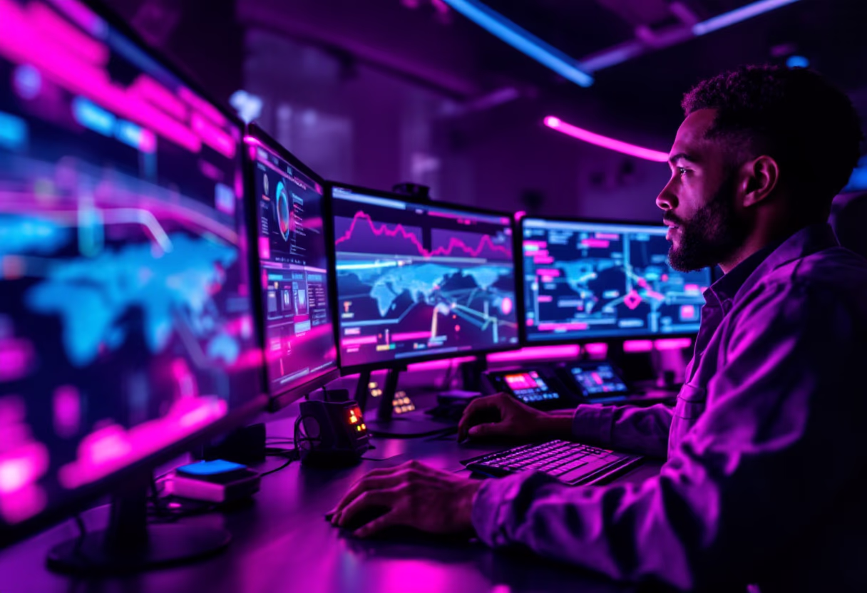 image of a traffic control center (for a mobility and transportation)