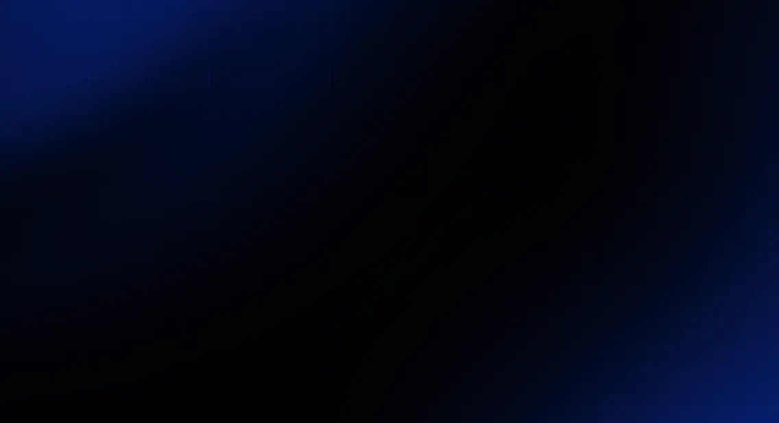 Abstract dark background with deep blue gradient and subtle grid lines.