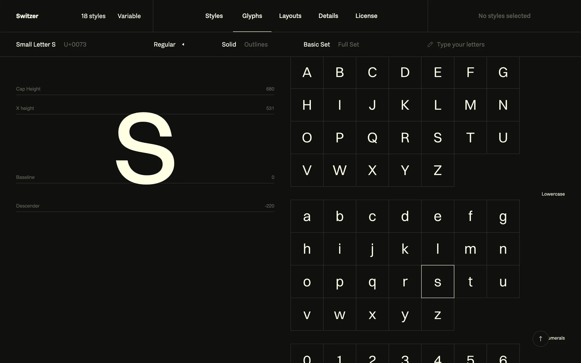 Font screenshot