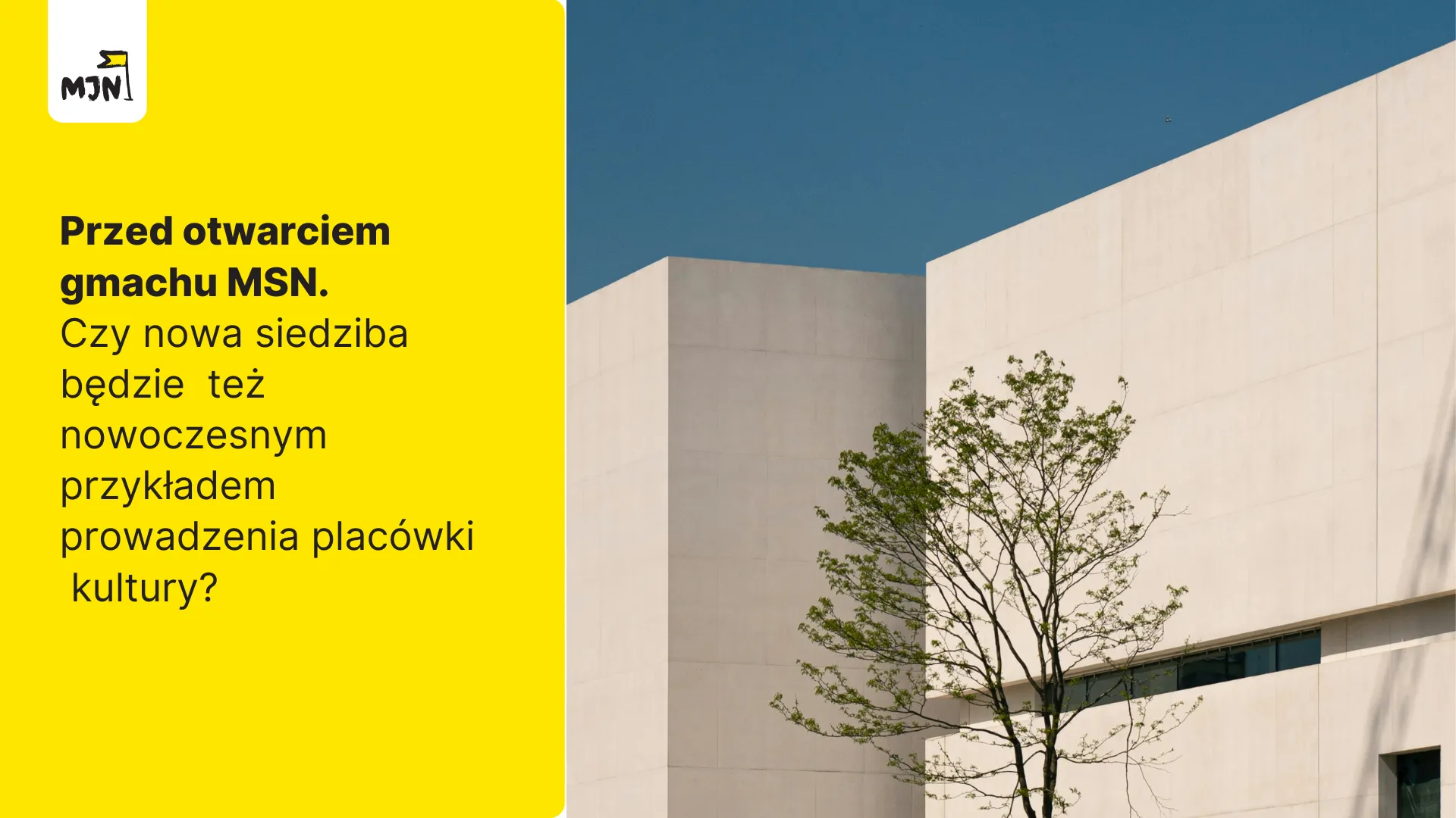 Przed otwarciem MSN. Przyglądamy się i pytamy.