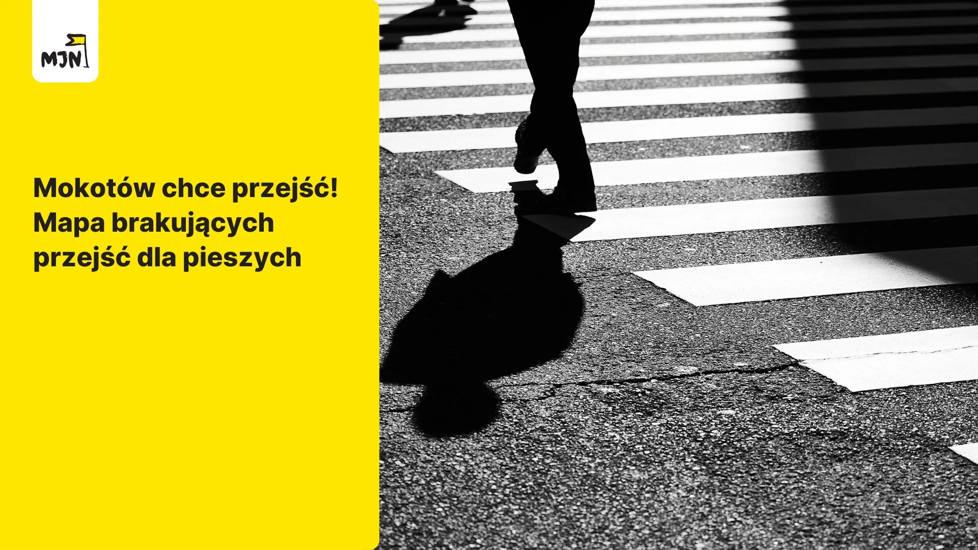 Mapa brakujących przejść dla pieszych na Mokotowie