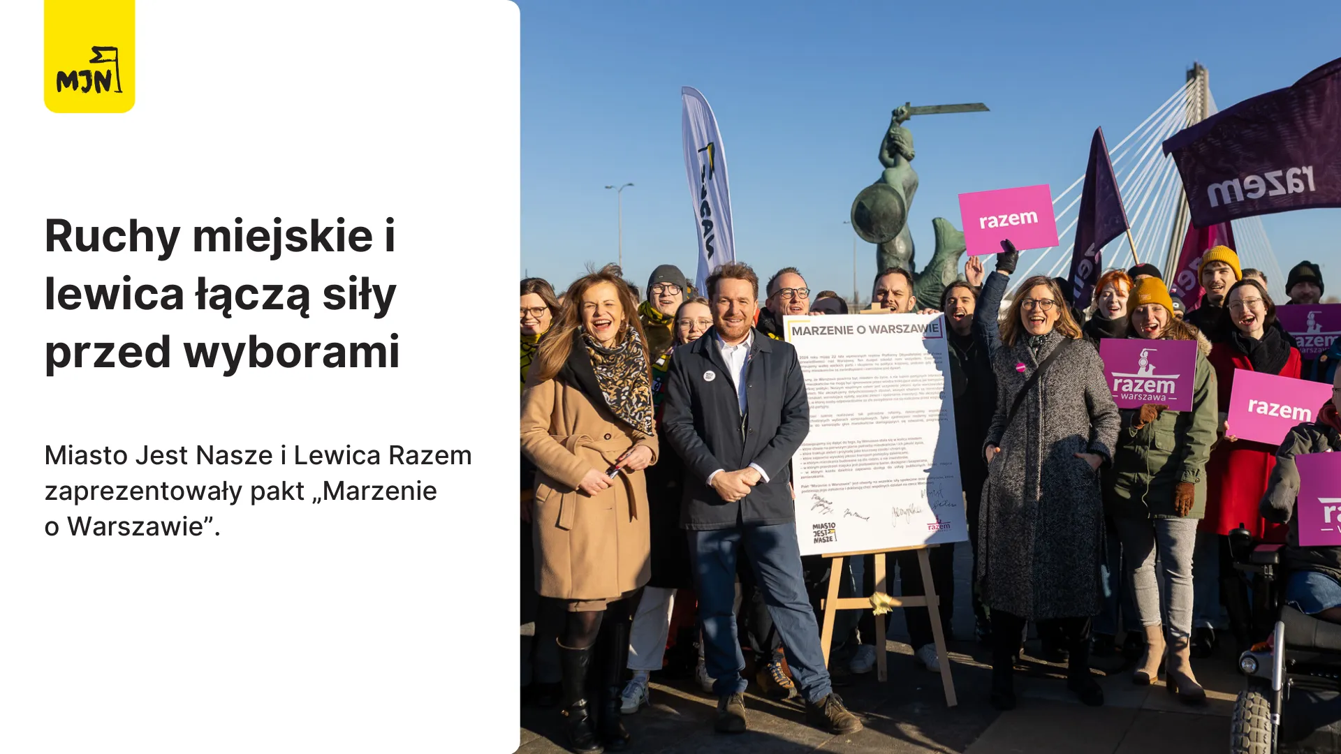 Ruchy miejskie i lewica łączą siły przed wyborami