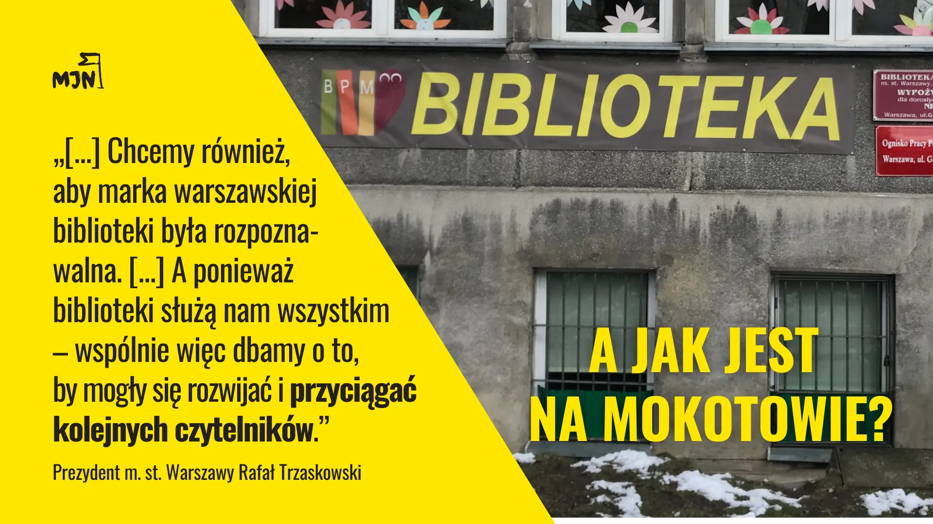 Problemy mokotowskich bibliotek - składamy wniosek o kontrolę