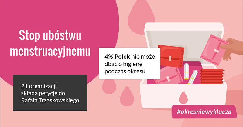 Skończmy z ubóstwem menstruacyjnym w Warszawie!