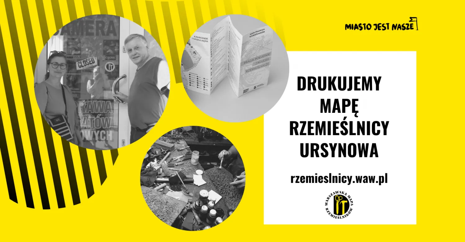 Drukujemy ursynowską Mapę Rzemieślników