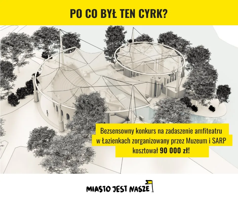 Amfiteatr w Łazienkach na szczęście pozostanie bez zadaszenia