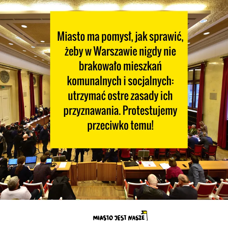 Uchwała Rady Miasta w sprawie mieszkań socjalnych
