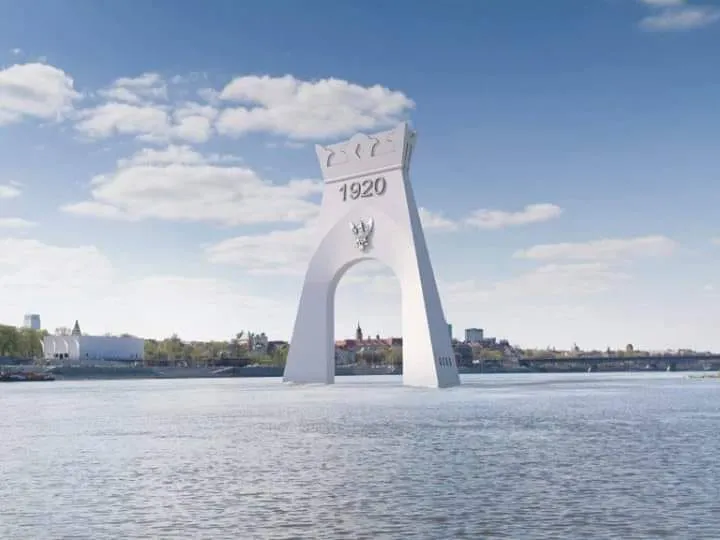 Łuk triumfalny w nurcie Wisły?